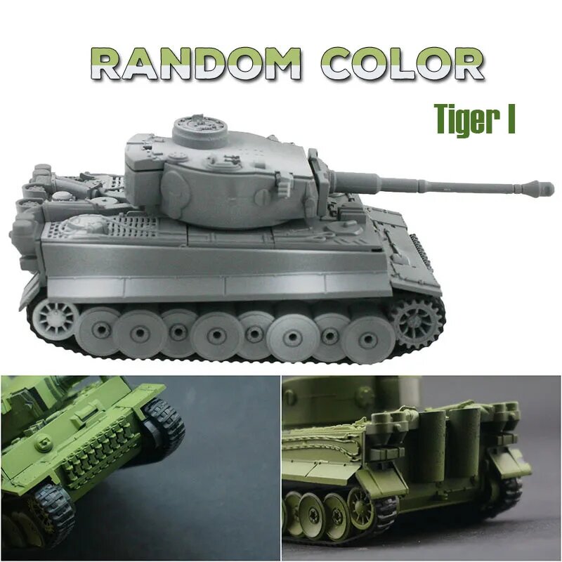 ODILO Модель танка 4D пластиковая модель 1:72, Tiger I, Унисекс