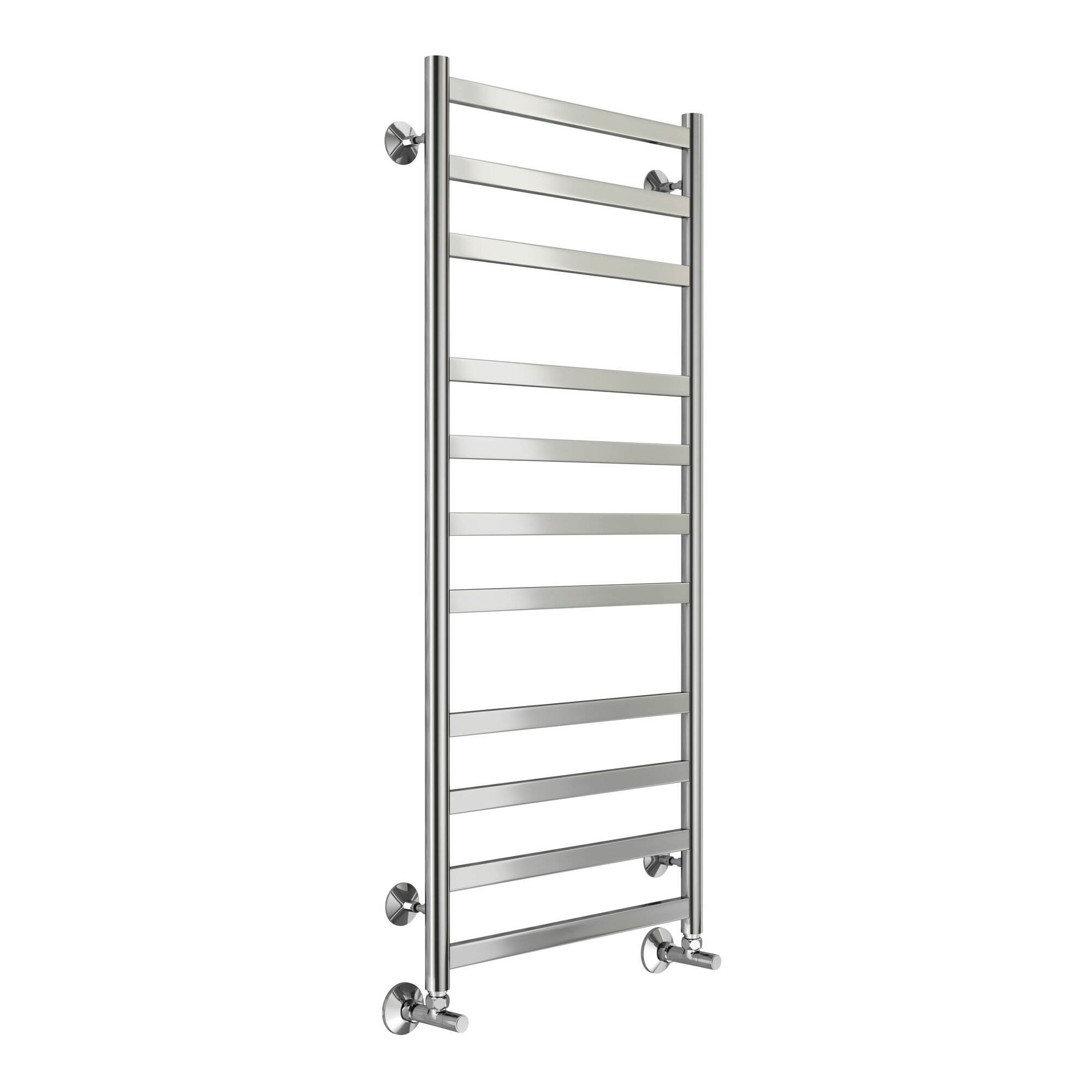 Полотенцесушитель водяной с комплектом для подключения Кватро П11 500х1200 мм нержавеющая сталь