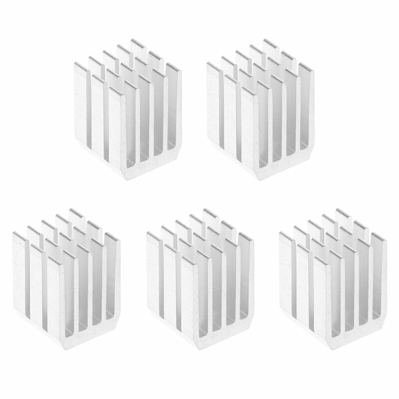 5 частей алюминиевого радиатора 9x9x12 мм подходят для радиатора маршрутизации компьютерных электронных чипов
