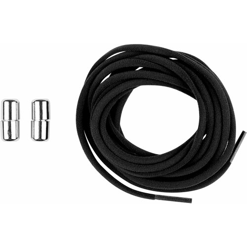 Шнурки для обуви с фиксатором эластичные черные 209₽