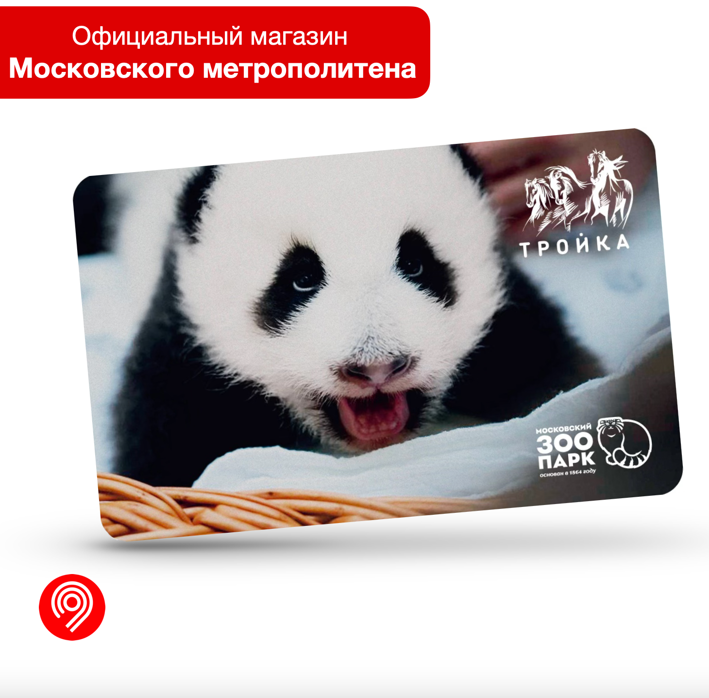 Коллекционная транспортная карта "Тройка" Московский зоопарк - Панда Катюша (3)