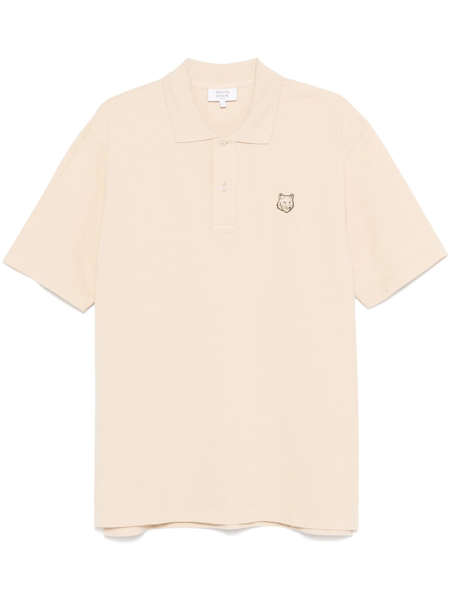 Поло Maison Kitsune Bold Fox Head, размер S, бежевый