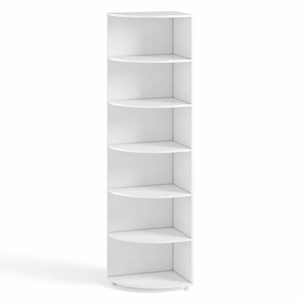 Стеллаж Италия ИТ-17, белое дерево, 41х56х210