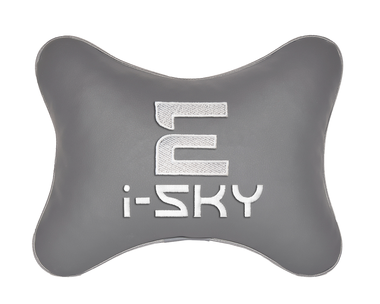 Подушка на подголовник серая экокожа EVOLUTE I-SKY