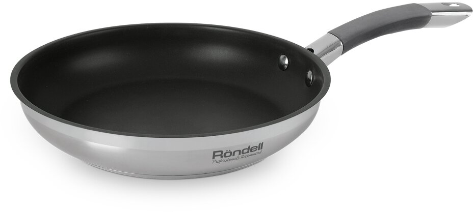 Сковорода Rondell Flamme RDS-1674, 26см, стальной, Eclipse покрытие, без крышки (Уцененный товар)