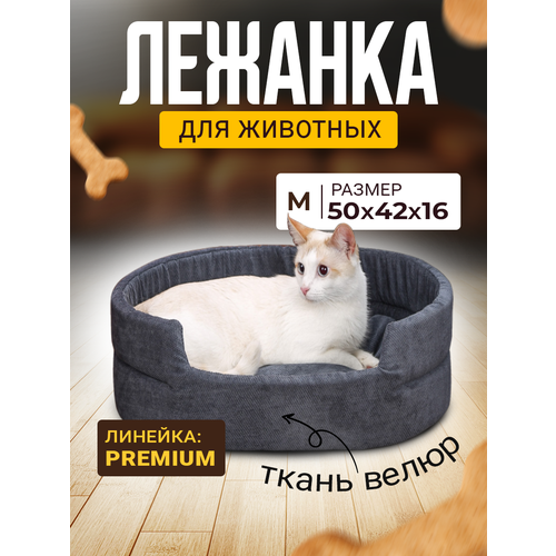 Лежанка для Собак и Кошек Средних, Велюр