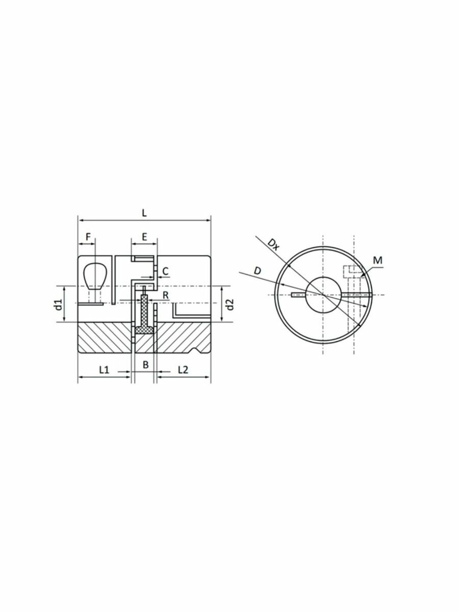 Муфта соединительная виброгасящая JC25-C TECHNIX — фото 1