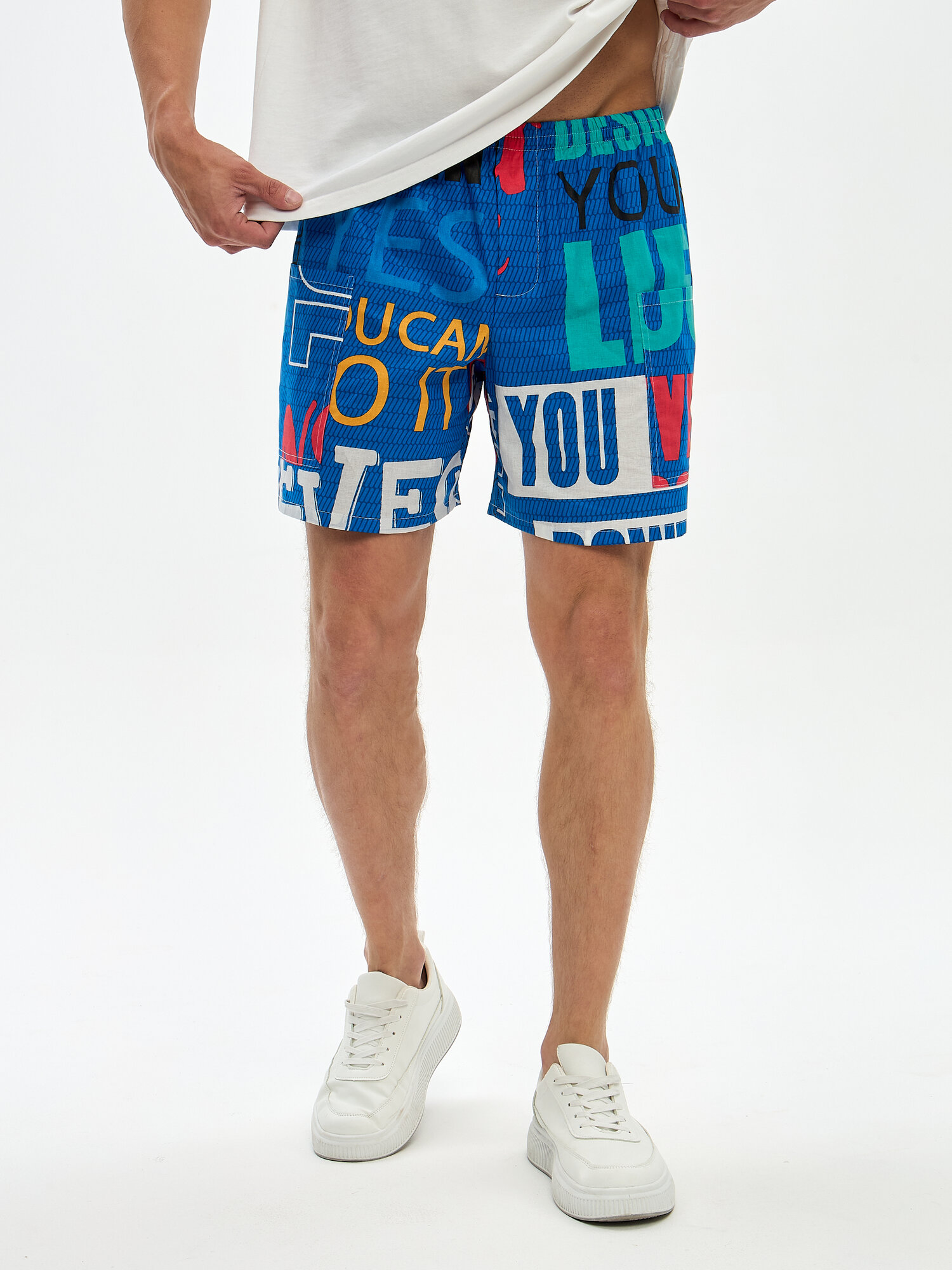 Шорты  шорты домашние, размер 54, 11 темно-синий — фото 1