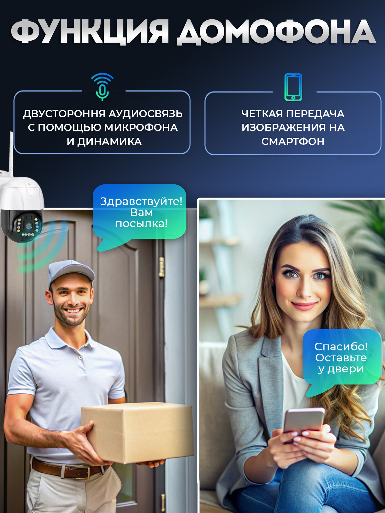 Камера видеонаблюдения уличная Perfectech Vision 4G, MicroSD 64GB, кабель 5м, картридер — фото 1