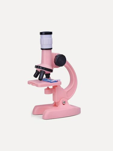 Изображение товара Микроскоп "Юный ботаник", розовый, детский, 3 уровня увеличения