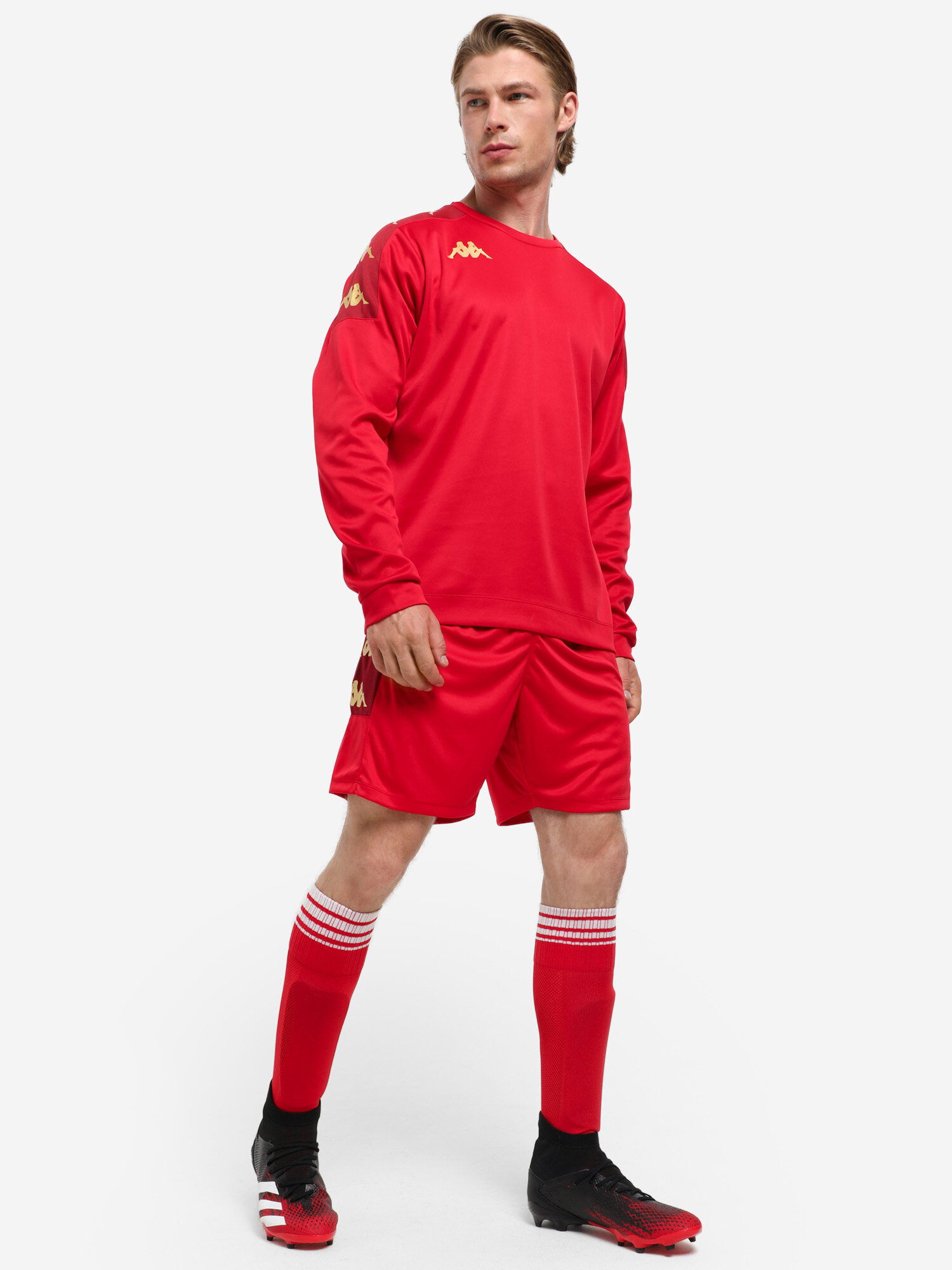 Шорты спортивные Kappa, размер M, темно-красный — фото 1