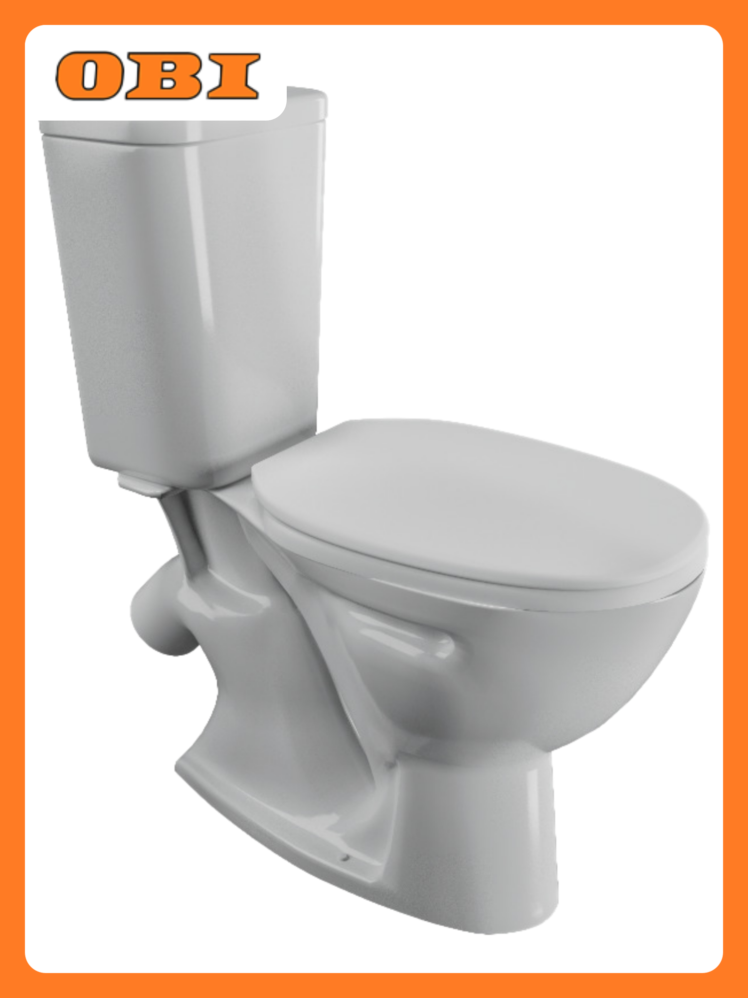 Унитаз "Одер" с каскадным сливом напольный санфарфор