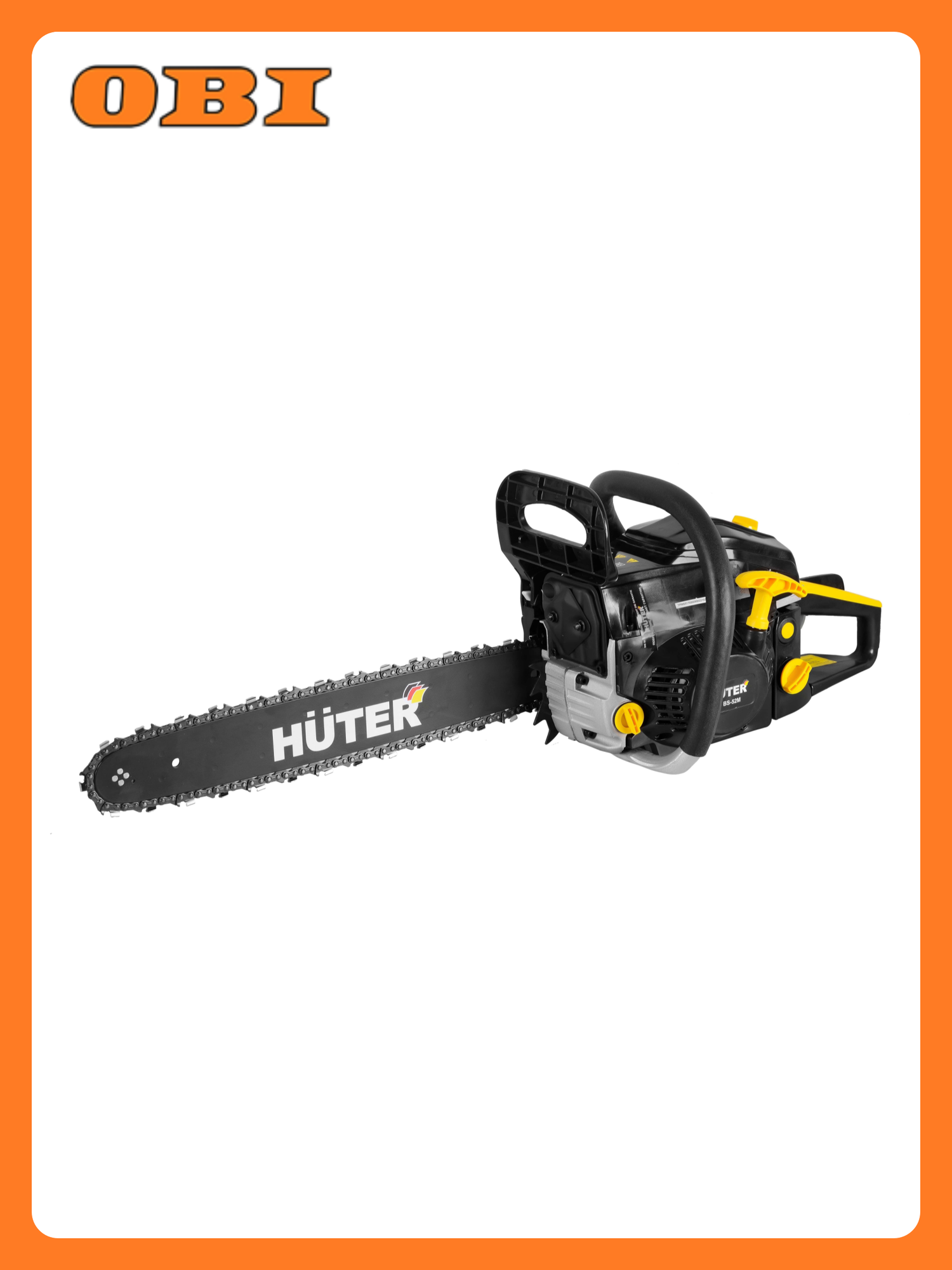 Бензопила HUTER BS-52М 38 л. с шина 45 см Тормоз цепи антивибрация