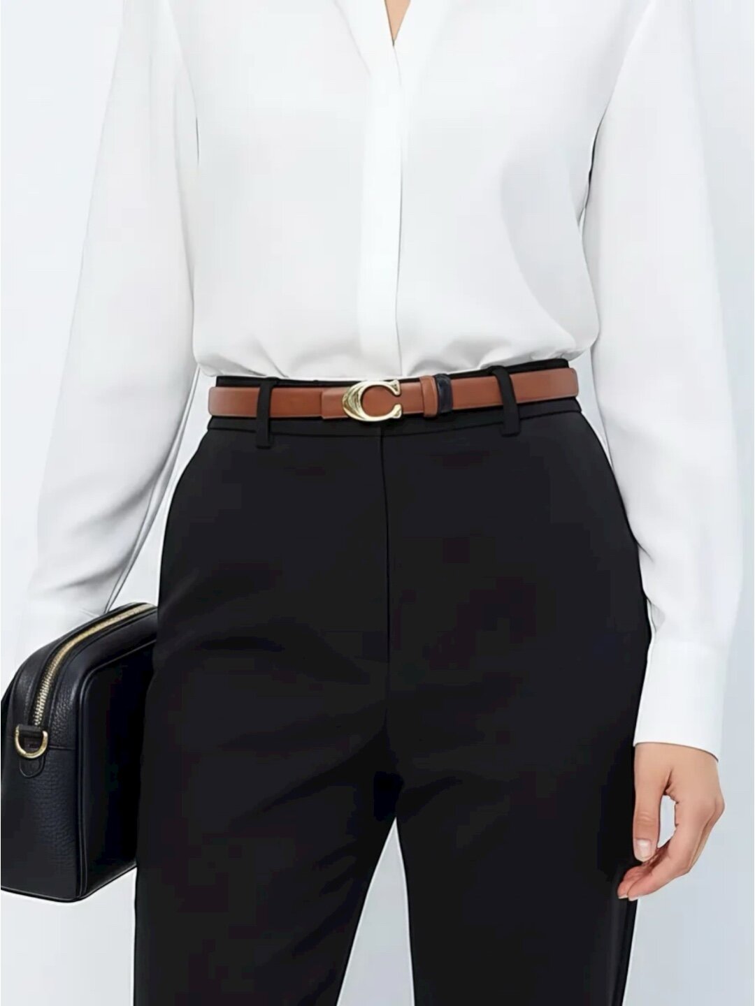 Пояс  для девочек и женщин, размер 105-115, 09 коричневый — фото 1