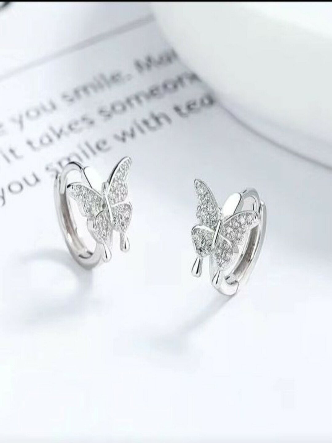 Моносерьга, серебряный — фото 1