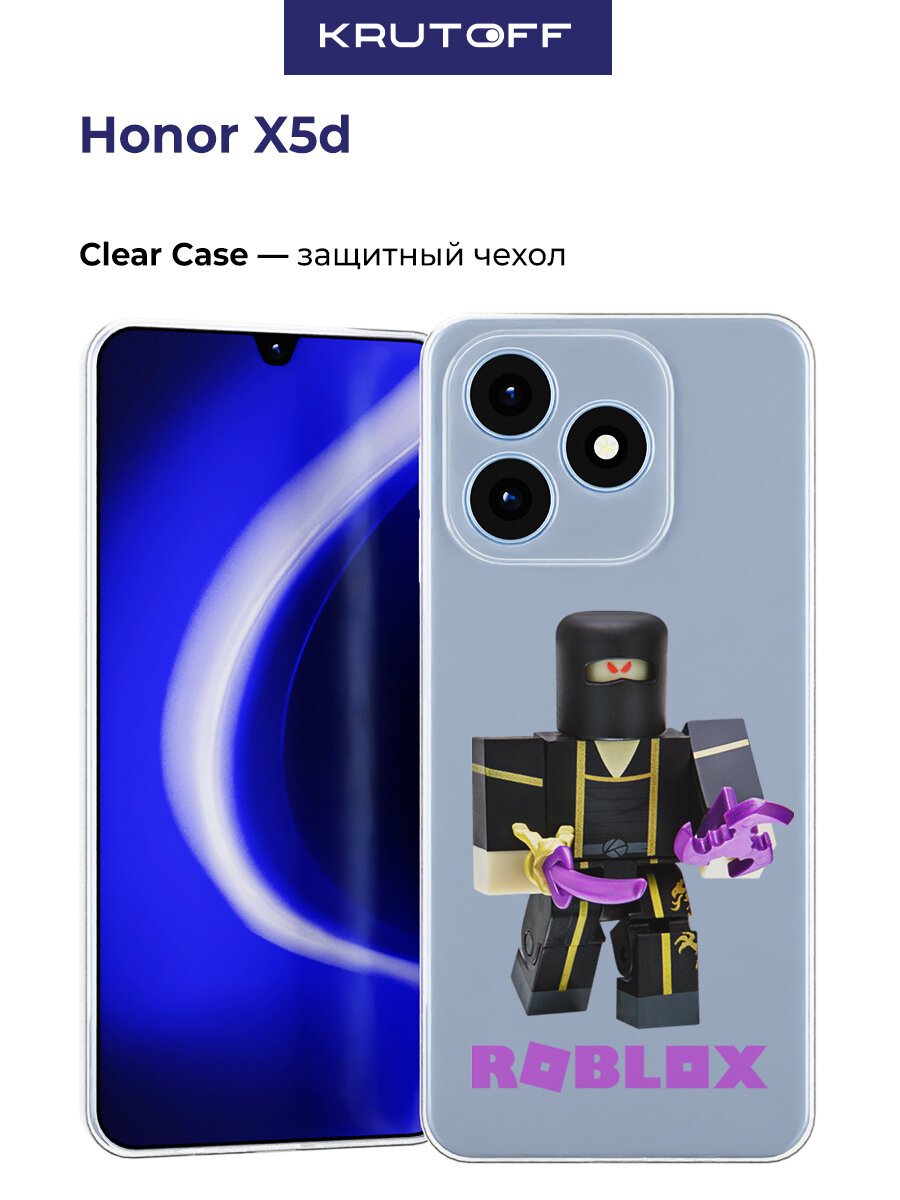 Чехол-накладка Krutoff Clear Case Roblox-Ниндзя Ассасин для Honor X5d