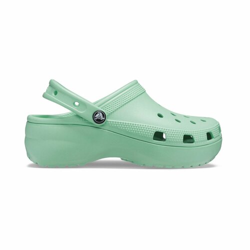 фото Сабо crocs classic platform clog w, размер w7 us, зеленый