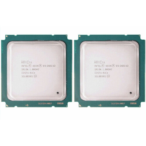Процессор Intel Xeon E5-2651 v2, 2шт. LGA2011, 12 x 1800 МГц, OEM процессор intel xeon e5 2651 v2 lga2011 12 x 1800 мгц oem