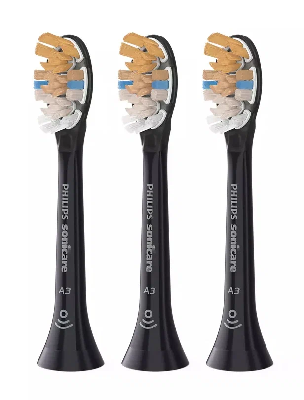 PHILIPS Набор насадок Philips Sonicare A3 Premium All-in-One HX9093/96, чёрный, 3 шт