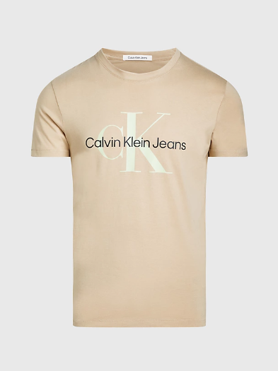 Футболка Calvin Klein Jeans, размер S, бежевый