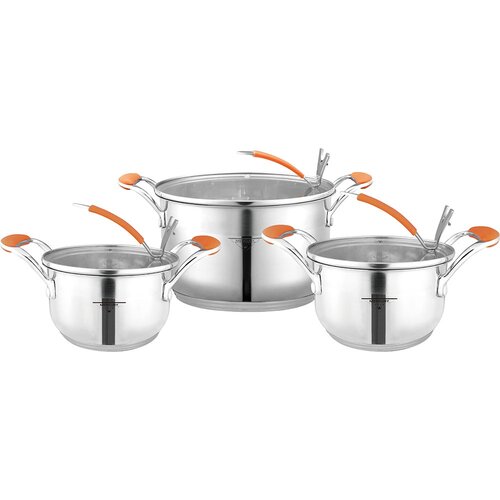 Набор посуды MercuryHaus Turno MC-1664 серебристый 6