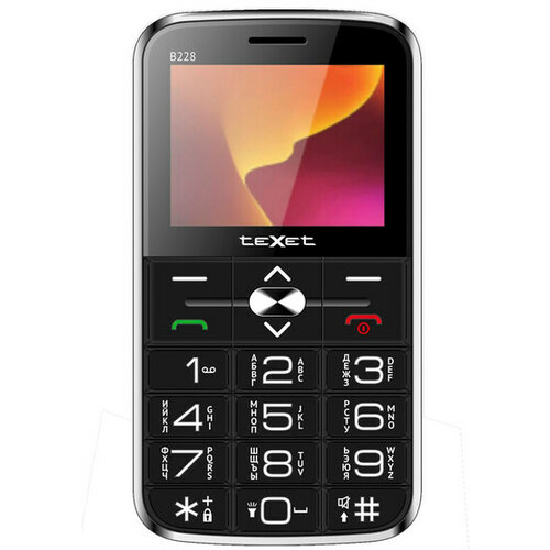 Телефон teXet TM-B228, 2 SIM, черный