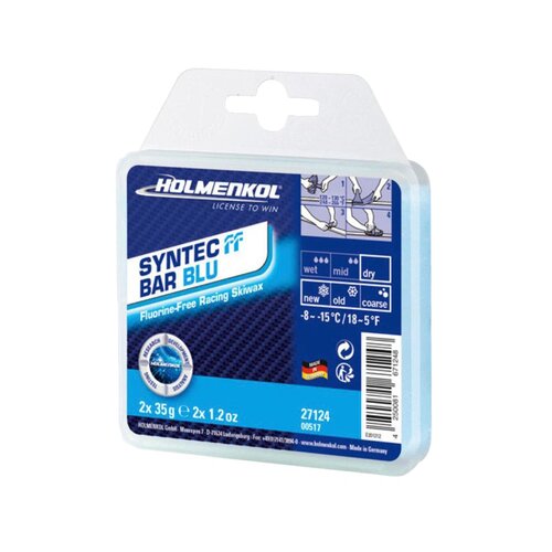 Мазь для сноуборда Holmenkol Syntec FF Bar, blue смывка holmenkol syntec ff cleaner прозрачный 100 мл