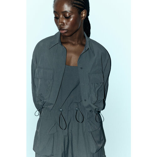 фото Рубашка befree, размер m, серый