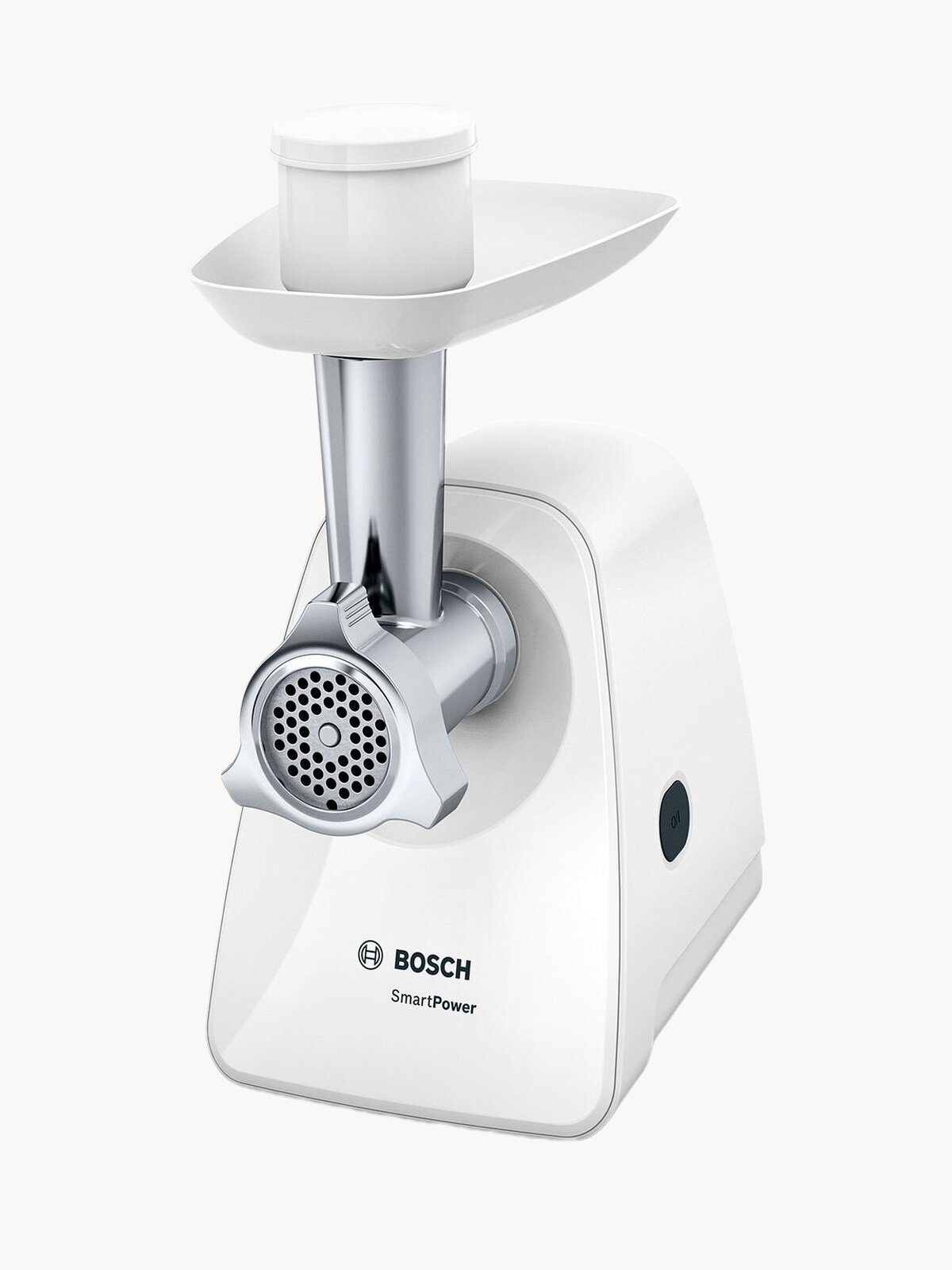 Мясорубка Bosch MFW2514W, шнековая, пластик, защита от перегрузки