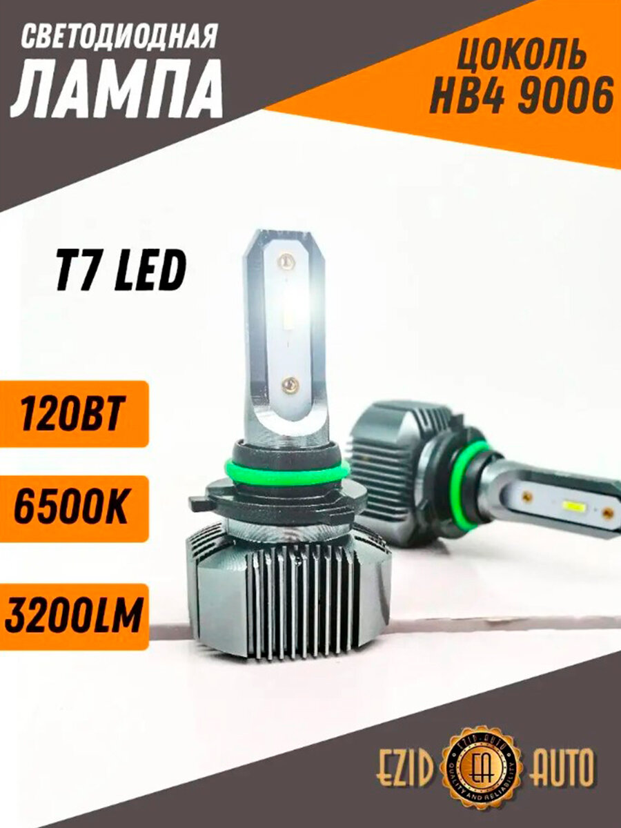Автомобильные лампы светодиодные Led с цоколем HB4 (9006) (со встр радиатором)