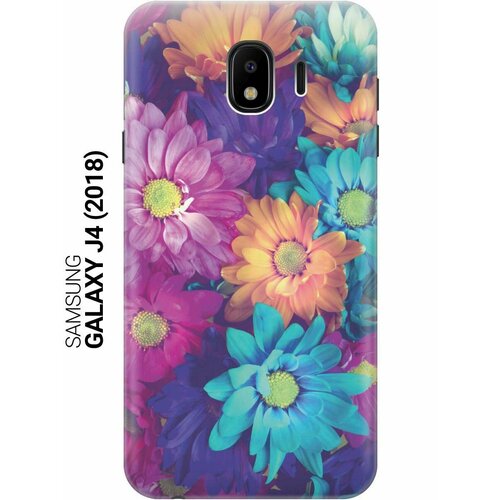 GOSSO Ультратонкий силиконовый чехол-накладка для Samsung Galaxy J4 (2018) с принтом Много цветов