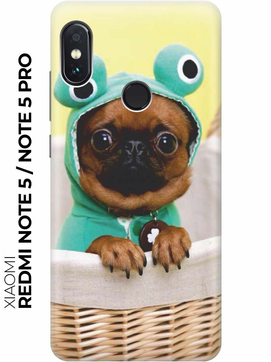 RE: PAЧехол - накладка ArtColor для Xiaomi Redmi Note 5 с принтом "Собака в смешной шапке"