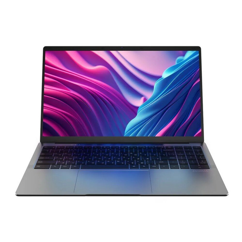 Ноутбук 15.6" IPS FHD DIGMA EVE 15 P5850 grey (Pen N5030/8Gb/256Gb SSD/VGA int/W11Pro) (DN15N5-8CXW03)