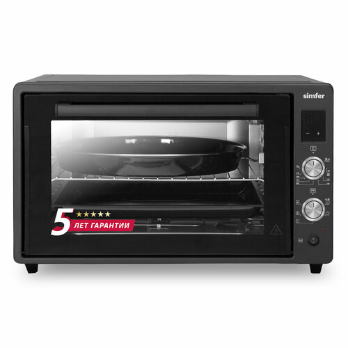 Мини-печь Simfer M7072 6 режимов конвекция двойное стекло цифровой дисплей цвет черный 3219000₽