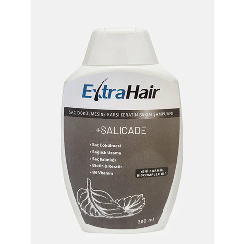 Шампунь кератиновый ExtraHair против перхоти волос без SLS 300 мл