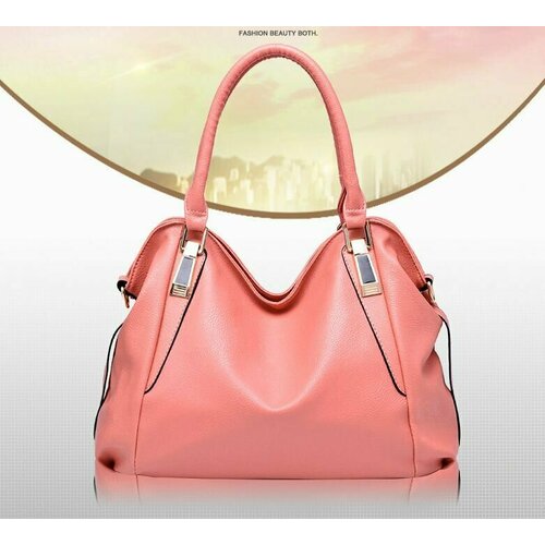 Сумка хобо Bottoncini, фактура зернистая, розовый