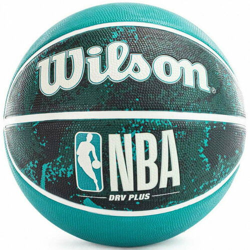 Мяч баскетбольный WILSON NBA DRV Plus, WZ3012602XB7 р.7, бирюзовый мяч баскетбольный wilson nba drv plus арт wtb9200xb07 р 7