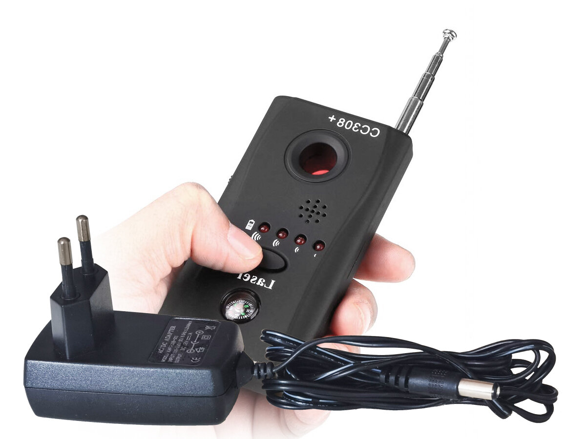 Антижучок с детектором скрытых камер Hunter-Plus (S13275CC3) - обнаружить скрытую видео камеру, прибор для обнаружения жучков