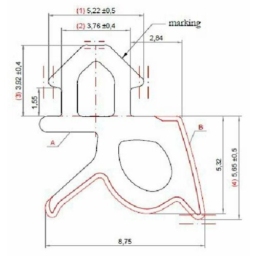 (SCLRH01S) Уплотнитель для профиля REHAU 002 (стеклопакет), EPDM, чёрный, 400 м