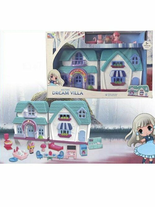 Игровой набор Кукольный домик, в комплекте предметы 7-14шт. Shantou Gepai KDL39-86