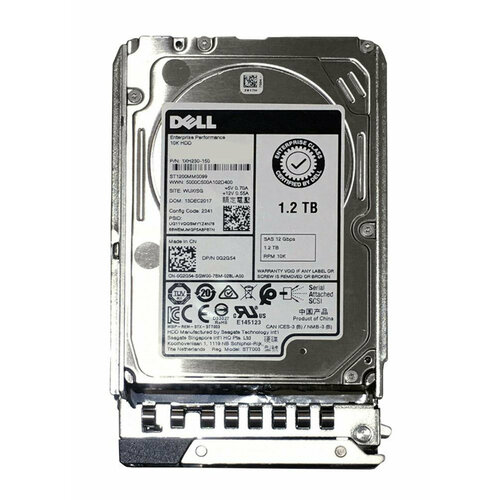 Жесткий диск 0G2G54 Dell G14 12-TB 12G 10K 25 SAS wDXD9H 2842700₽