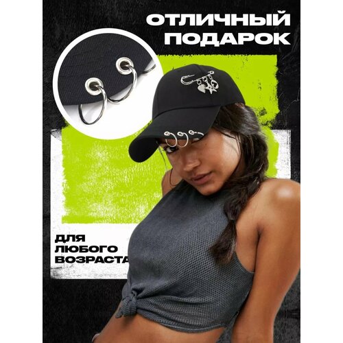 фото Бейсболка , размер 52-60, черный comfort hoodies