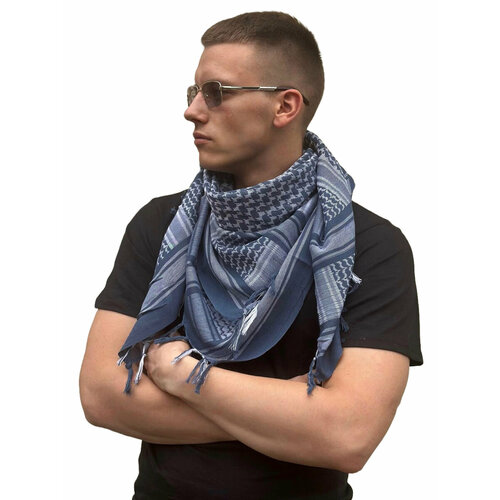 фото Платок военпро, серый, синий