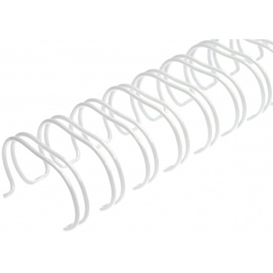 Пружины металлические для переплета Реалист А4,11.1мм(7/16"), белые,3:1, 1/100, QP, 34 петли, до 85 лст