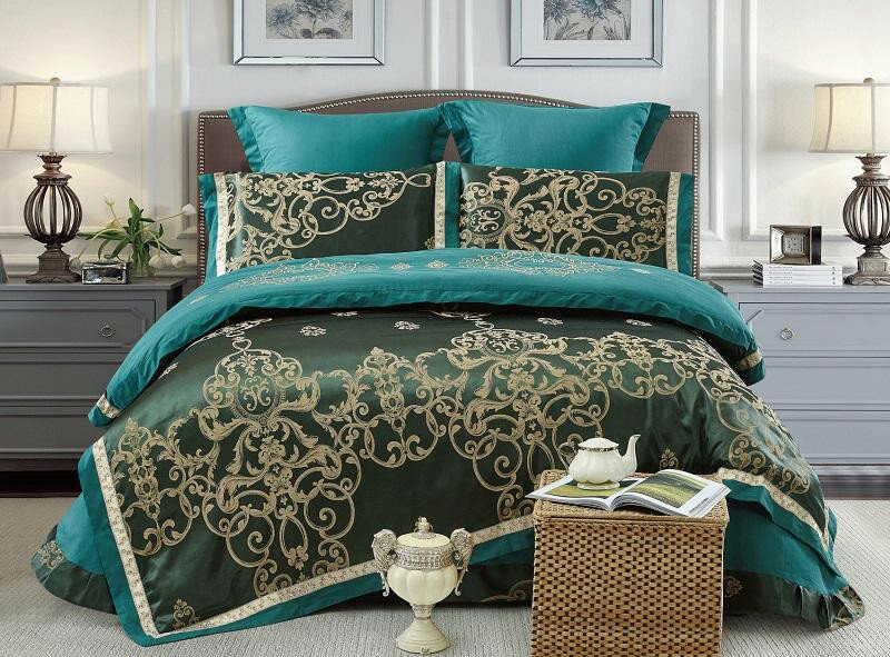 фото Постельное белье жаккардовое CRISTELLE TJ-65 50х70 (2шт), 70х70 (2шт) евро