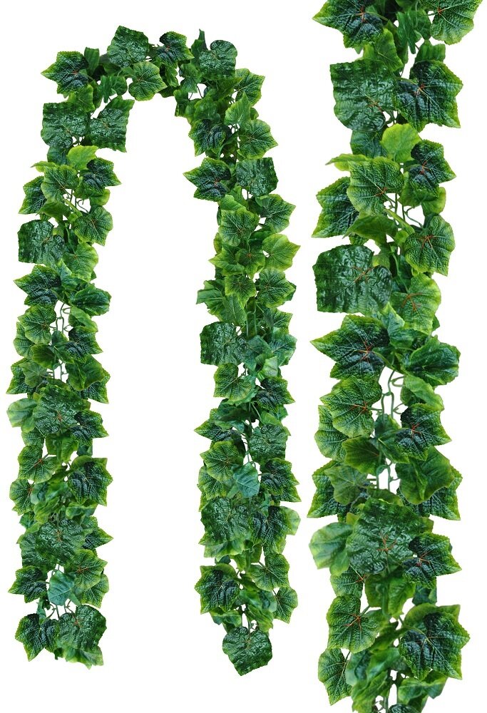 Искусственная лиана Holodilova Е-00-50-4 зеленая самшит текстиль длина 2.7 м ширина 20 см