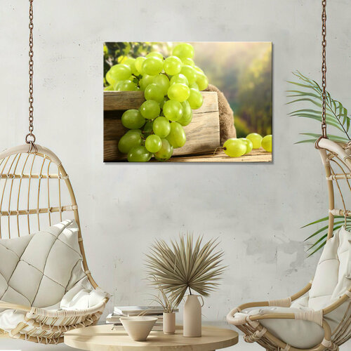 Картина/Картина на холсте для интерьера/Картина на стену/Картина для кухни/ - свежий виноград 40х60