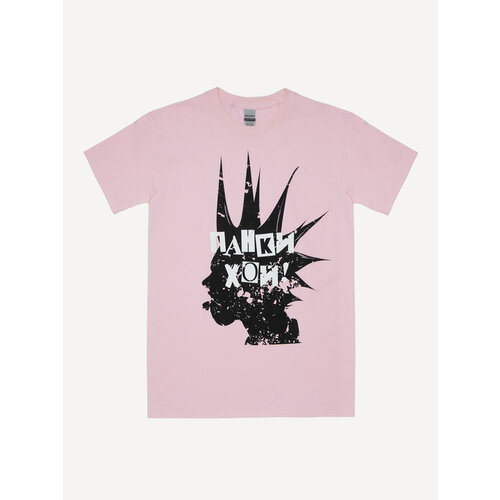 футболка розовая панки хой xl Футболка размер 50/52, розовый