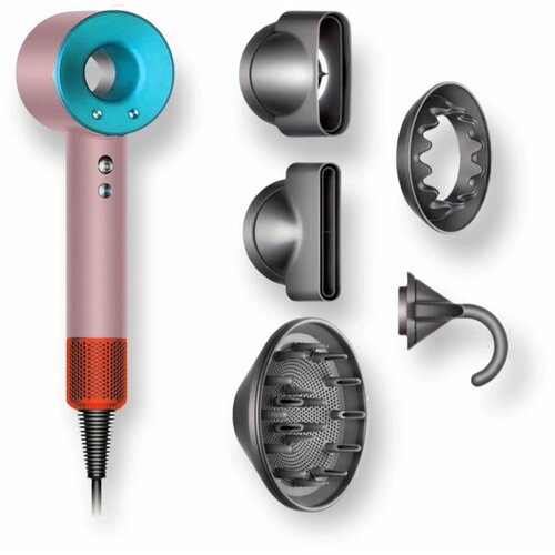 Акция Фен для Волос Hair Dryer бирюзовый Профессиональный фен Обновленная ценакачество 3829₽