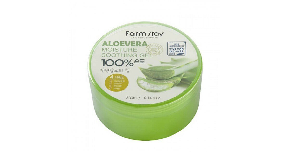 FarmStay Гель для тела многофункциональный MOISTURE SOOTHING GEL ALOEVERA 300мл